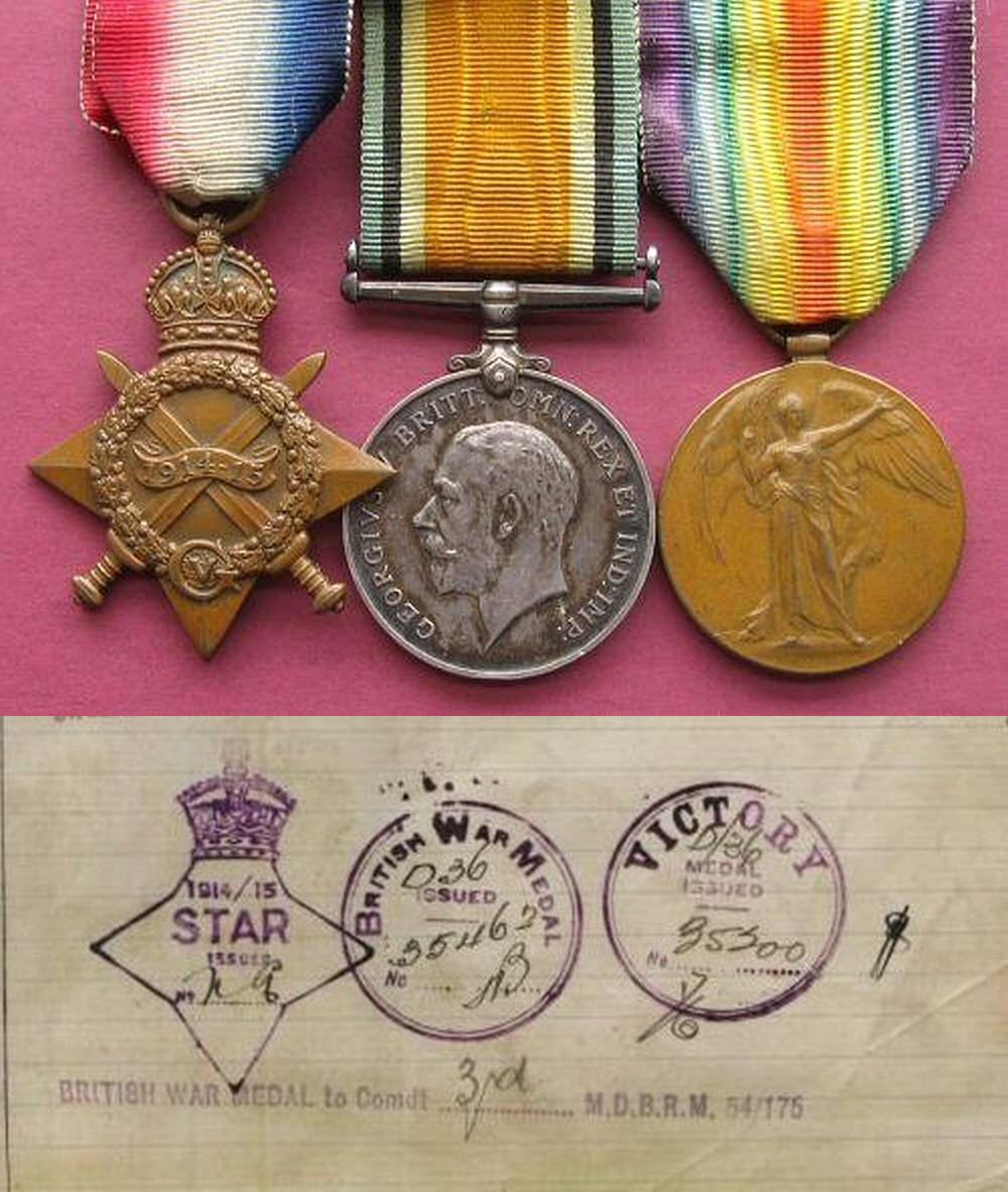 F T Blencowe medals