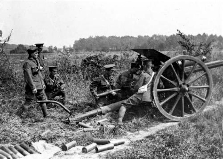 Typical 18 pounder gun used by the Brigade