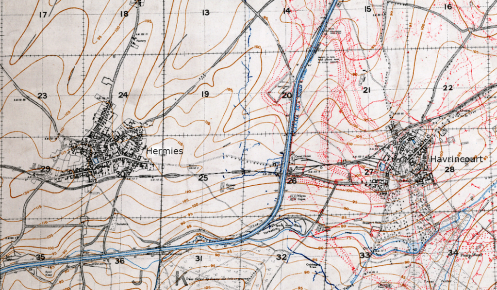 Map 57C.NE Hermie havrincourt